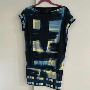 BCBGMAXAZRIA matte jersey geographic print tunic/dress